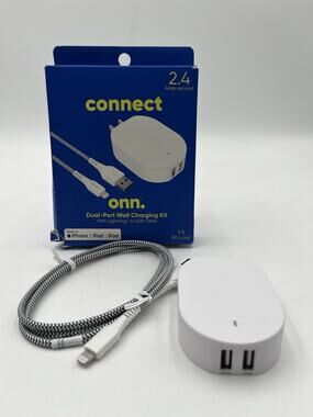 Connect Onn Dual-Port Wall Charging Kit